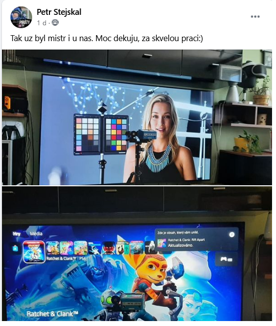 Kalibrace TV LG 65CX